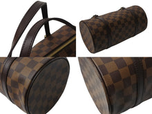 Load image into Gallery viewer, 極美品 LOUIS VUITTON ルイヴィトン ハンドバッグ パピヨン30 ダミエキャンバス N51303 ブラウン ゴールド金具 中古 4b002991