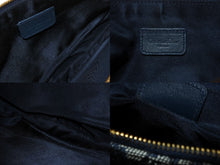 Load image into Gallery viewer, CHRISTIAN DIOR クリスチャンディオール サドルポーチ ワンショルダーバッグ MC1021 ネイビー キャンバス レザー ゴールド金具 美品 4b002688