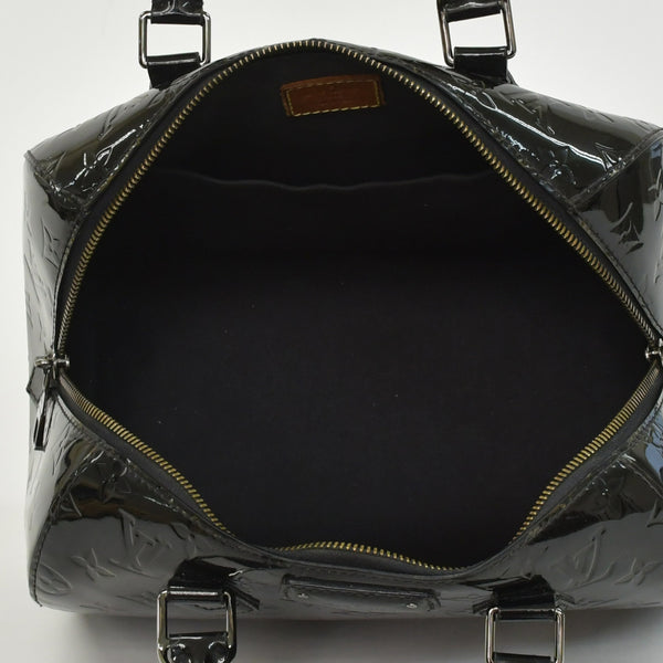 極美品 LOUIS VUITTON ルイヴィトン ハンドバッグ Ｍ90060 ヴェルニ モンタナ ブラック モノグラム ゴールド金具 中古 4a003004