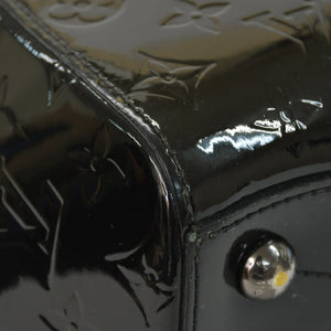 極美品 LOUIS VUITTON ルイヴィトン ハンドバッグ Ｍ90060 ヴェルニ モンタナ ブラック モノグラム ゴールド金具 中古 4a003004