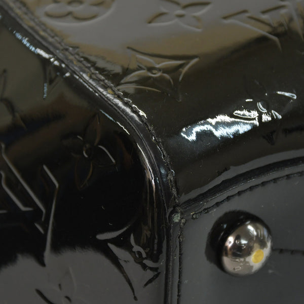 極美品 LOUIS VUITTON ルイヴィトン ハンドバッグ Ｍ90060 ヴェルニ モンタナ ブラック モノグラム ゴールド金具 中古 4a003004
