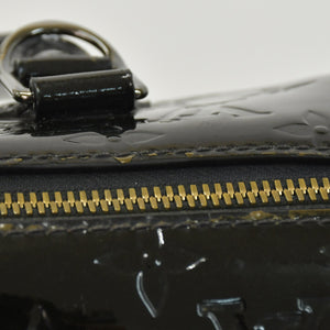 極美品 LOUIS VUITTON ルイヴィトン ハンドバッグ Ｍ90060 ヴェルニ モンタナ ブラック モノグラム ゴールド金具 中古 4a003004