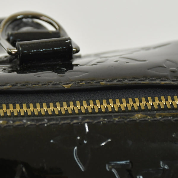 極美品 LOUIS VUITTON ルイヴィトン ハンドバッグ Ｍ90060 ヴェルニ モンタナ ブラック モノグラム ゴールド金具 中古 4a003004