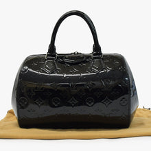 画像をギャラリービューアに読み込む, 極美品 LOUIS VUITTON ルイヴィトン ハンドバッグ Ｍ90060 ヴェルニ モンタナ ブラック モノグラム ゴールド金具 中古 4a003004