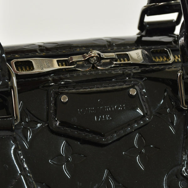 極美品 LOUIS VUITTON ルイヴィトン ハンドバッグ Ｍ90060 ヴェルニ モンタナ ブラック モノグラム ゴールド金具 中古 4a003004