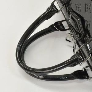 極美品 LOUIS VUITTON ルイヴィトン ハンドバッグ Ｍ90060 ヴェルニ モンタナ ブラック モノグラム ゴールド金具 中古 4a003004
