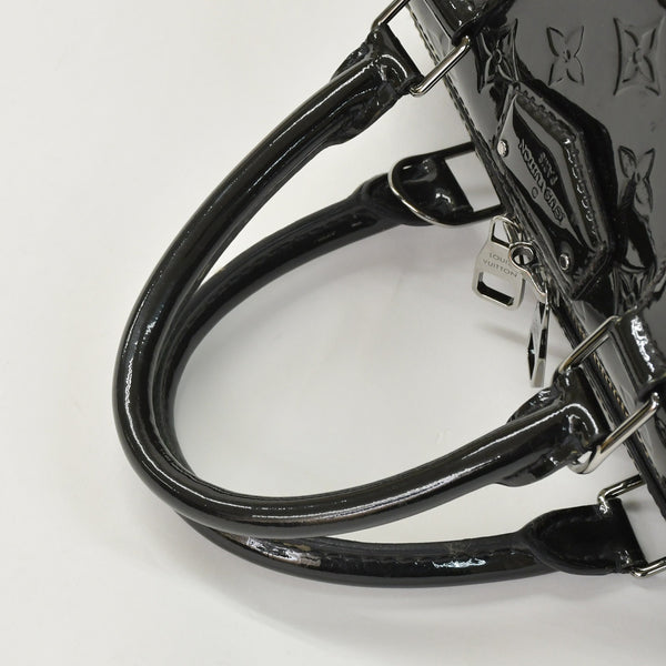極美品 LOUIS VUITTON ルイヴィトン ハンドバッグ Ｍ90060 ヴェルニ モンタナ ブラック モノグラム ゴールド金具 中古 4a003004