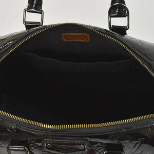 極美品 LOUIS VUITTON ルイヴィトン ハンドバッグ Ｍ90060 ヴェルニ モンタナ ブラック モノグラム ゴールド金具 中古 4a003004