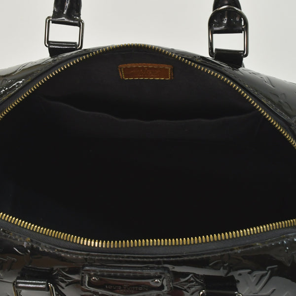 極美品 LOUIS VUITTON ルイヴィトン ハンドバッグ Ｍ90060 ヴェルニ モンタナ ブラック モノグラム ゴールド金具 中古 4a003004