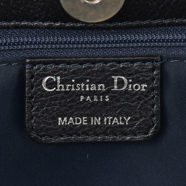 極美品 Christian Dior クリスチャンディオール フライトライン トロッターハンドバッグ グレー オレンジ デニムレザー 02-BO-0036 中古 4a003034