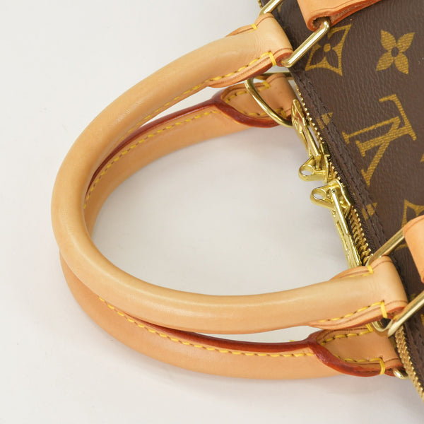 LOUIS VUITTON ルイ ヴィトン アルマPM ハンドバッグ M51130 モノグラムキャンバス ヌメ革 ブラウン ゴールド金具 美品 中古 4a003042