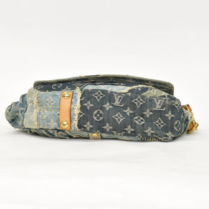 LOUIS VUITTON ルイヴィトン パッチワーク ポスティ メッセンジャーバッグ M95374 モノグラム デニム 美品 中古 4a003046
