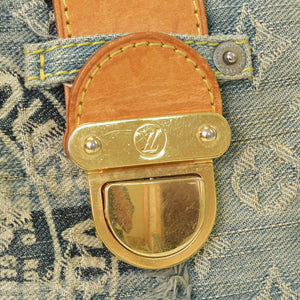 LOUIS VUITTON ルイヴィトン パッチワーク ポスティ メッセンジャーバッグ M95374 モノグラム デニム 美品 中古 4a003046