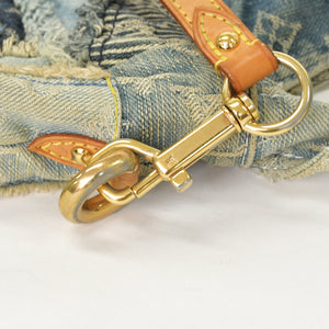 LOUIS VUITTON ルイヴィトン パッチワーク ポスティ メッセンジャーバッグ M95374 モノグラム デニム 美品 中古 4a003046