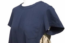 画像をギャラリービューアに読み込む, 未使用 Sacai サカイ kaws カウズ 半袖Ｔシャツ ドッキング ネイビー カーキ サイズ1 21-05690 切り返し コラボ 中古 30470