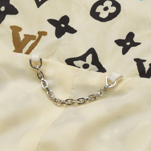 極美品 LOUIS VUITTON ルイヴィトン タイラー ザクリエイター モノグラムクラギー プリントウィンドブレーカー モノグラム ホワイト 総柄 中古 4a003098