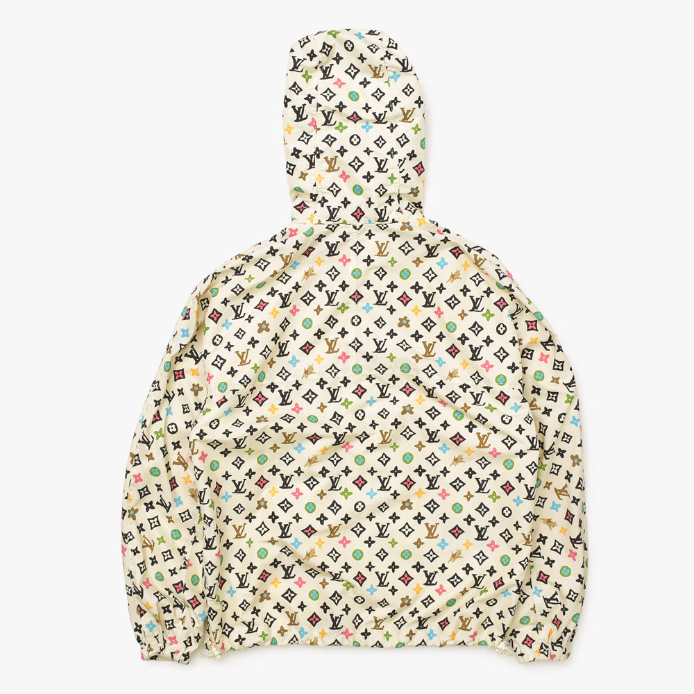 極美品 LOUIS VUITTON ルイヴィトン タイラー ザクリエイター モノグラムクラギー プリントウィンドブレーカー モノグラム ホワイト 総柄 中古 4a003098