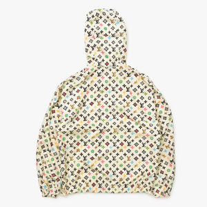 極美品 LOUIS VUITTON ルイヴィトン タイラー ザクリエイター モノグラムクラギー プリントウィンドブレーカー モノグラム ホワイト 総柄 中古 4a003098