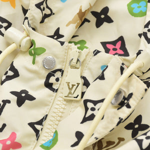 極美品 LOUIS VUITTON ルイヴィトン タイラー ザクリエイター モノグラムクラギー プリントウィンドブレーカー モノグラム ホワイト 総柄 中古 4a003098