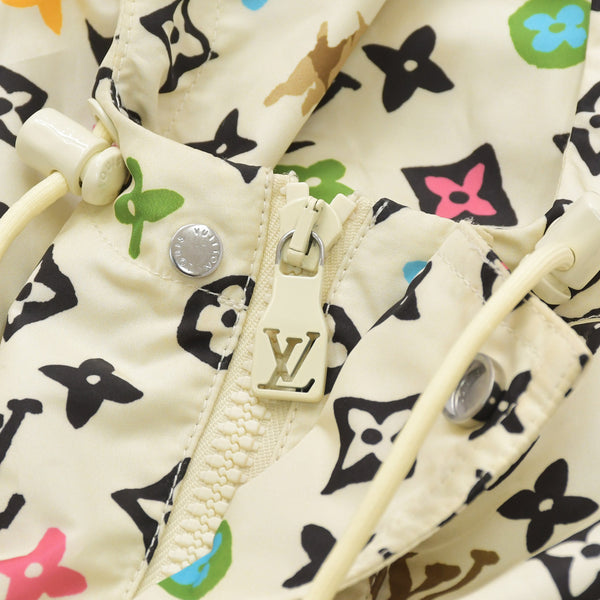 極美品 LOUIS VUITTON ルイヴィトン タイラー ザクリエイター モノグラムクラギー プリントウィンドブレーカー モノグラム ホワイト 総柄 中古 4a003098