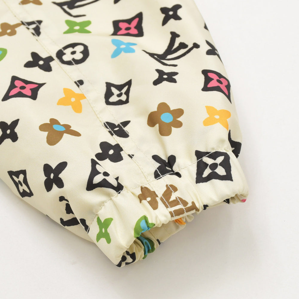 極美品 LOUIS VUITTON ルイヴィトン タイラー ザクリエイター モノグラムクラギー プリントウィンドブレーカー モノグラム ホワイト 総柄 中古 4a003098