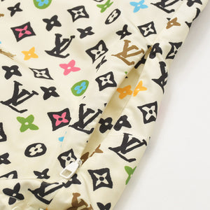 極美品 LOUIS VUITTON ルイヴィトン タイラー ザクリエイター モノグラムクラギー プリントウィンドブレーカー モノグラム ホワイト 総柄 中古 4a003098