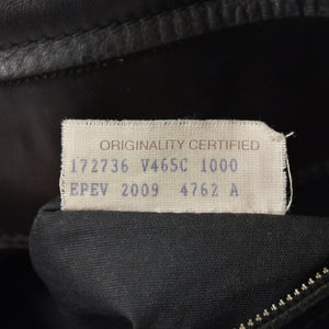 極美品 BOTTEGA VENETA ボッテガヴェネタ ショルダーバッグ イントレチャート 172736 V465C 1000 ブラック レザー 中古 4a003189