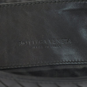 極美品 BOTTEGA VENETA ボッテガヴェネタ ショルダーバッグ イントレチャート 172736 V465C 1000 ブラック レザー 中古 4a003189