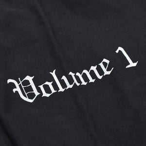 極美品 YEEZY イージー VULTURES Box T-shirt 長袖Ｔシャツ kanye West カニエ ブラック コットン サイズ2 中古 4a003311