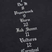 画像をギャラリービューアに読み込む, 極美品 YEEZY イージー VULTURES Box T-shirt 長袖Ｔシャツ kanye West カニエ ブラック コットン サイズ2 中古 4a003311