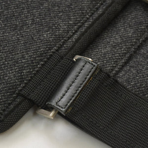 極美品 PRADA プラダ ボディバッグ ハーネスバッグ トライアングルロゴ グレー ブラック シルバー金具 中古 4a003315