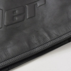 JIL SANDER ジルサンダー レザーベスト ジレ J21FB0111 J07145 ブラック レザー ライトアウター ダブルジップ シルバー金具 美品 中古 4a003317