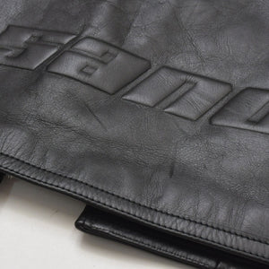 JIL SANDER ジルサンダー レザーベスト ジレ J21FB0111 J07145 ブラック レザー ライトアウター ダブルジップ シルバー金具 美品 中古 4a003317