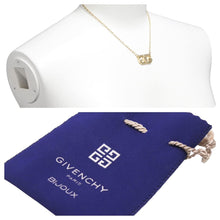 画像をギャラリービューアに読み込む, VINTAGE GIVENCHY ジバンシィ ペンダント ネックレス ロゴ ゴールドカラー アクセサリー 1977年 中古 33970