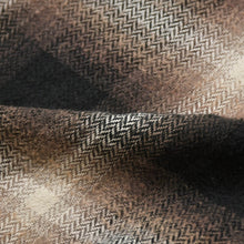 画像をギャラリービューアに読み込む, uniform experiment ユニフォームエクスペリメント FADE SHIRT 長袖シャツ オンブレチェック柄 オゾン加工 ブラウン UE-242042 美品 中古 4a003405