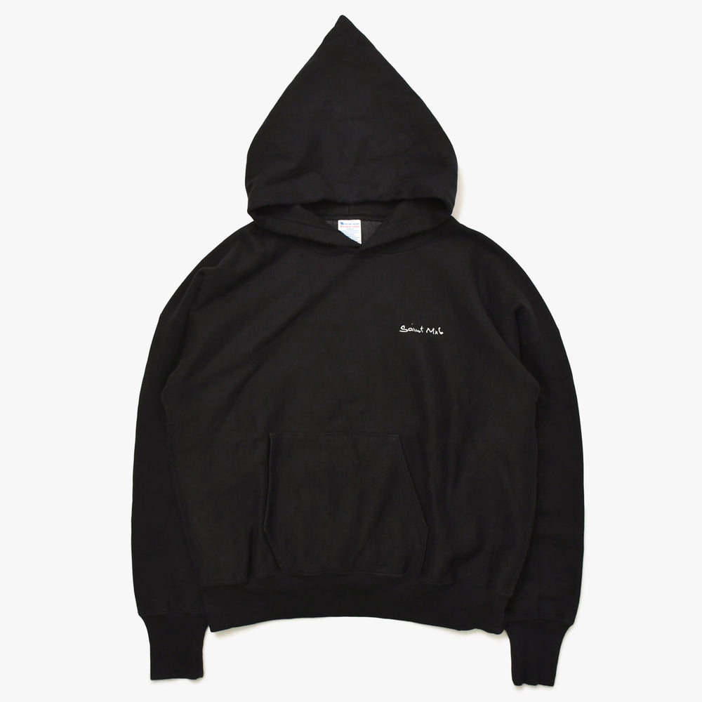 Very Good Condition SAINT MICHAEL Saint Michael Hoodie Hoodie Black Black SM-YS1-0000-045 Used 4a003408