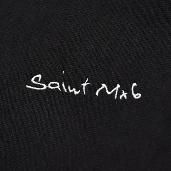 極美品 SAINT MICHAEL セントマイケル パーカー フーディー Hoodie 黒 ブラック Black SM-YS1-0000-045 中古 4a003408