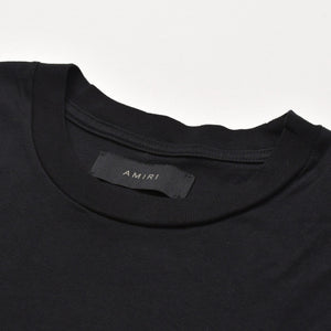Like new AMIRI Short sleeve T-shirt AMJYTE1055 Size XL Palm tree glitter print Cotton Black Used 4a003419
