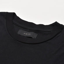 画像をギャラリービューアに読み込む, 新品同様 AMIRI アミリ 半袖Tシャツ AMJYTE1055 サイズXL パームツリー グリッター プリント コットン ブラック 中古 4a003419