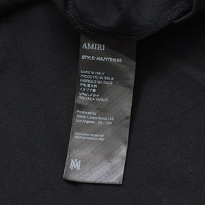 Like new AMIRI Short sleeve T-shirt AMJYTE1055 Size XL Palm tree glitter print Cotton Black Used 4a003419