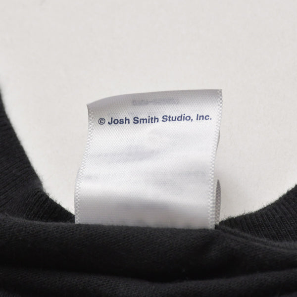 極美品 Supreme シュプリーム 25SS Josh Smith ジョシュ スミス 半袖Tシャツ サイズL スプレー コットン ブラック ホワイト 中古 4a003422