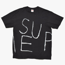 画像をギャラリービューアに読み込む, 極美品 Supreme シュプリーム 25SS Josh Smith ジョシュ スミス 半袖Tシャツ サイズL スプレー コットン ブラック ホワイト 中古 4a003422