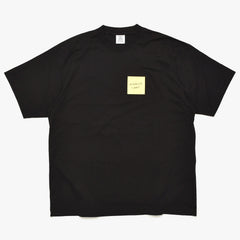 新品未使用 VETEMENTS ヴェトモン 24SS Sticker Logo ステッカーロゴ 半袖Tシャツ UE64TR430B サイズXS ブラック 中古 4a003423