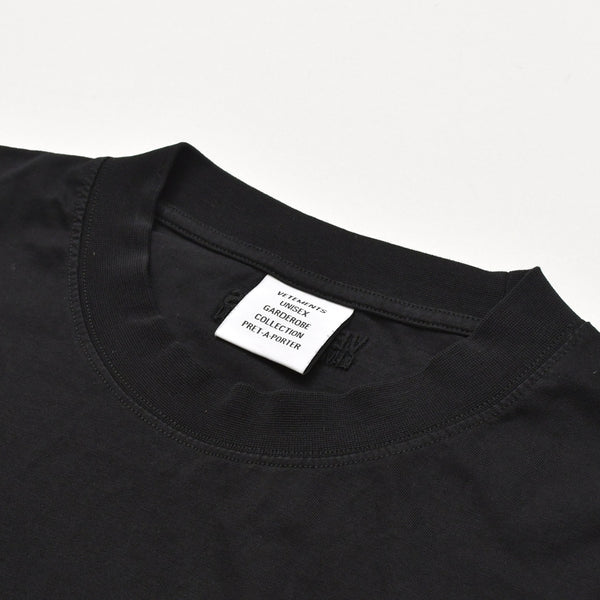新品未使用 VETEMENTS ヴェトモン 24SS Sticker Logo ステッカーロゴ 半袖Tシャツ UE64TR430B サイズXS ブラック 中古 4a003423