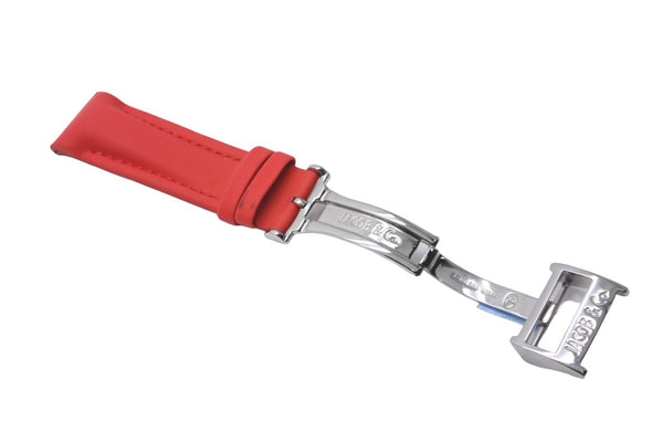 JACOB&CO ジェイコブ 腕時計 ベルト レッド ラバー ステンレス 美品 中古 34353