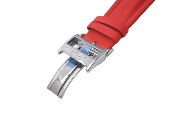 JACOB&CO ジェイコブ 腕時計 ベルト レッド ラバー ステンレス 美品 中古 34353