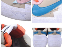 画像をギャラリービューアに読み込む, KAWS sacai Nike カウズ サカイ ナイキ ブレーザー ロー リード スニーカー 靴 マルチ レザー サイズ23.5㎝ 中古 34941
