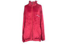 画像をギャラリービューアに読み込む, SEAN JOHN ショーン ジョン ジャケット 90S トップス サイズXL ベロア ワインレッド 美品 中古 36043