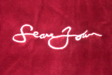 画像をギャラリービューアに読み込む, SEAN JOHN ショーン ジョン ジャケット 90S トップス サイズXL ベロア ワインレッド 美品 中古 36043