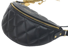 Load image into Gallery viewer, balenciaga バレンシアガ ショルダーバッグ ポーチ ブラック ポケット black gold ゴールド ウェストポーチ 中古 36889